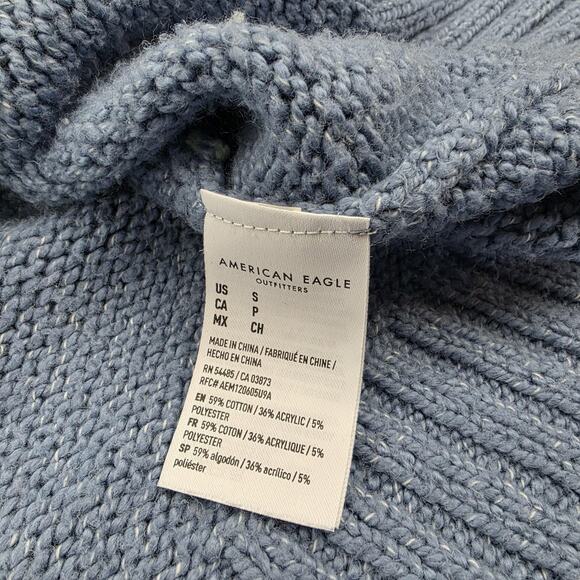 American Eagle Sweater Womens Small Striped Crewneck Pullover Knit Casual Preppy - Picture 14 of 16